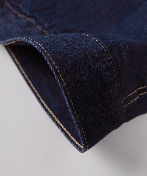 Levi's(リーバイス)の「【74】【Levi’s/リーバイス】TYPE 1 TRUCKER 14.7ozコットン100%デニムジャケット/ファースト/Gジャン/アメカジ/ヴィンテージ/大戦モデル/セルビッジ/赤耳/ライトアウター/ユニセックス/レディース/メンズ(デニムジャケット・メンズ・ダークインディゴブルー・S/M/L/XL)」の9枚目の写真