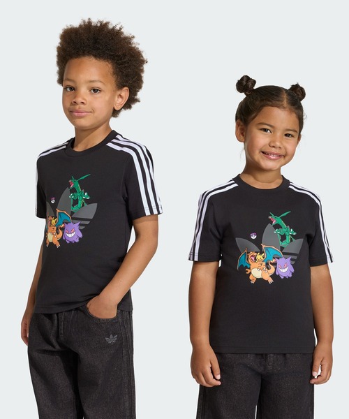 adidas(아디다스)의 「PokemonT셔츠/아디다스 오리지널스 adidas Originals(T셔츠/컷소우)」|블랙