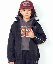 SLAP SLIP（スラップスリップ）の「【A★DAY スラガク 反射テープ 裏メッシュ】夜道も安全!めだちたGIRL&ひかるBOYの★ウィンドブレーカー男の子(100~150cm)（ナイロンジャケット）」