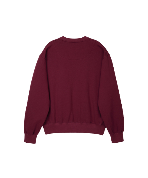 NOHANT(ノアン)の「LONELY/LOVELY クラックスウェットシャツ バーガンディ(スウェット・レディース・バーガンディー・SMALL/MEDIUM/LARGE)」の8枚目の写真