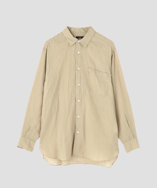 YLEVE（イレーヴ）の「YLEVE / ROYAL RAMIE BROAD SHIRT MEN（シャツ/ブラウス・メンズ・ホワイト/ベージュ・3/5/4）」の2枚目の写真