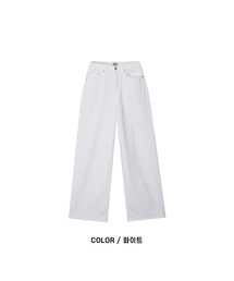 [W] クラリティコットンワイドパンツ