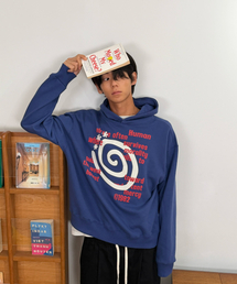 AMOU（アモウ）の「Molly Lettering Hoodie BLUE（パーカー）」