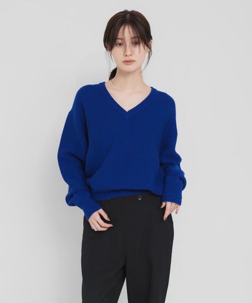 URBAN RESEARCH(アーバンリサーチ)の「new basic RIDGE PULL KNIT(ニット/セーター・レディース・ブラック/カーキ/ブルー・FREE)」の22枚目の写真