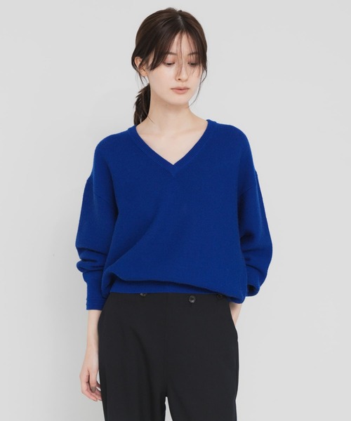 URBAN RESEARCH(アーバンリサーチ)の「new basic RIDGE PULL KNIT(ニット/セーター・レディース・ブラック/カーキ/ブルー・FREE)」の14枚目の写真