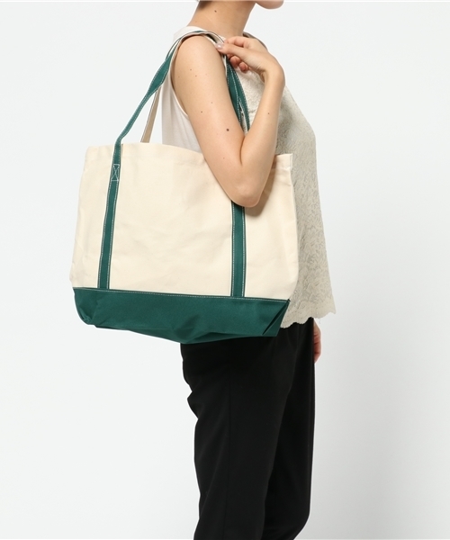 ROOPTOKYO(ループトウキョウ)の「【再入荷】 トートバッグ キャンバス 無地(トートバッグ・レディース・グリーン/ブラック/ネイビー・FREE)」の7枚目の写真