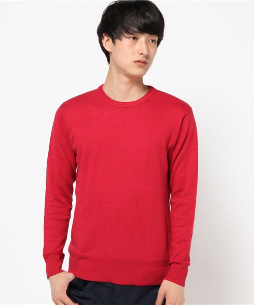 Denime（ドゥニーム）の「カシミアミックスクルーネックニット（ニット/セーター・メンズ・カーキ/ネイビー/グレー/ホワイト/レッド・LARGE/X-LARGE/MEDIUM）」の5枚目の写真