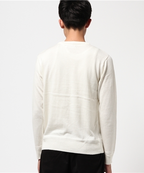 Denime（ドゥニーム）の「カシミアミックスクルーネックニット（ニット/セーター・メンズ・カーキ/ネイビー/グレー/ホワイト/レッド・LARGE/X-LARGE/MEDIUM）」の7枚目の写真