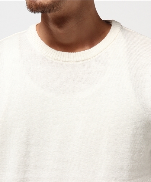 Denime（ドゥニーム）の「カシミアミックスクルーネックニット（ニット/セーター・メンズ・カーキ/ネイビー/グレー/ホワイト/レッド・LARGE/X-LARGE/MEDIUM）」の8枚目の写真