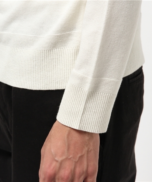 Denime（ドゥニーム）の「カシミアミックスクルーネックニット（ニット/セーター・メンズ・カーキ/ネイビー/グレー/ホワイト/レッド・LARGE/X-LARGE/MEDIUM）」の9枚目の写真