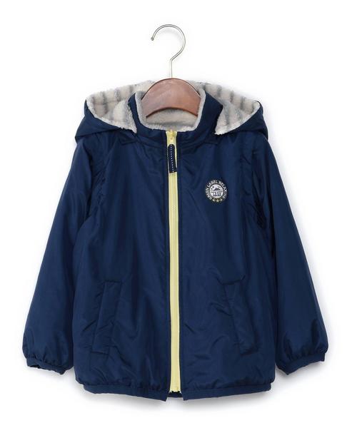 green label relaxing(グリーンレーベルリラクシング)の「【KIDS】タフタ×ボア ブルゾン リバーシブル◆(ブルゾン・キッズ・レッド/ネイビー・115cm/105cm/125cm/135cm/95cm)」の3枚目の写真