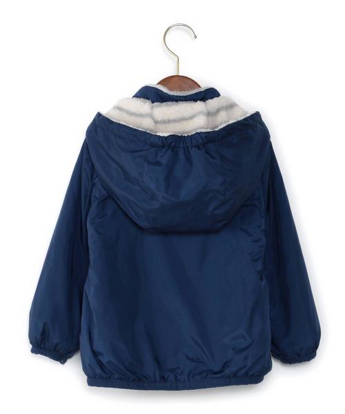 green label relaxing(グリーンレーベルリラクシング)の「【KIDS】タフタ×ボア ブルゾン リバーシブル◆(ブルゾン・キッズ・レッド/ネイビー・115cm/105cm/125cm/135cm/95cm)」の4枚目の写真