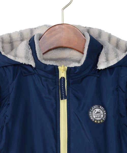 green label relaxing(グリーンレーベルリラクシング)の「【KIDS】タフタ×ボア ブルゾン リバーシブル◆(ブルゾン・キッズ・レッド/ネイビー・115cm/105cm/125cm/135cm/95cm)」の5枚目の写真