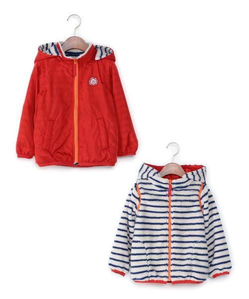 green label relaxing(グリーンレーベルリラクシング)の「【KIDS】タフタ×ボア ブルゾン リバーシブル◆(ブルゾン・キッズ・レッド/ネイビー・115cm/105cm/125cm/135cm/95cm)」の16枚目の写真
