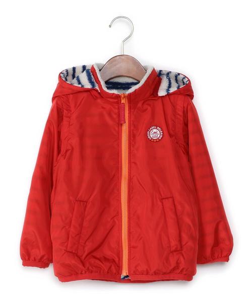 green label relaxing(グリーンレーベルリラクシング)の「【KIDS】タフタ×ボア ブルゾン リバーシブル◆(ブルゾン・キッズ・レッド/ネイビー・115cm/105cm/125cm/135cm/95cm)」の9枚目の写真