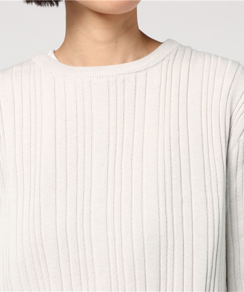 mystic（ミスティック）の「ランダムリブ2WAYカーデ（ニット/セーター・レディース・ミント/ベビーピンク/アイボリー/ブラック/ピンク・ﾌﾘ-）」の9枚目の写真