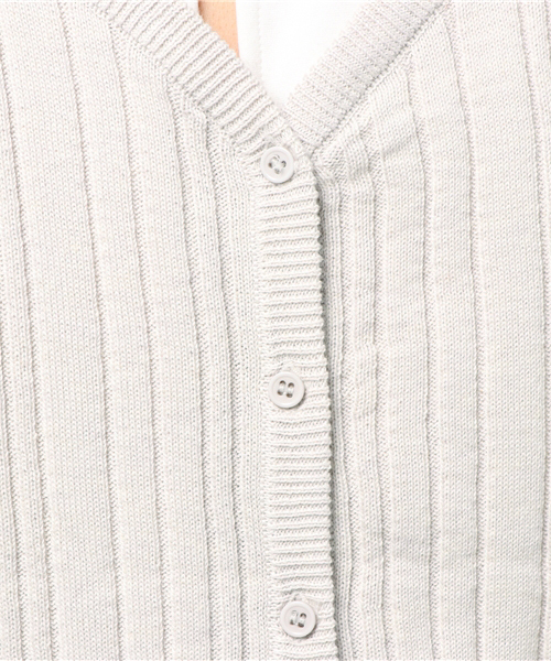 mystic（ミスティック）の「ランダムリブ2WAYカーデ（ニット/セーター・レディース・ミント/ベビーピンク/アイボリー/ブラック/ピンク・ﾌﾘ-）」の10枚目の写真