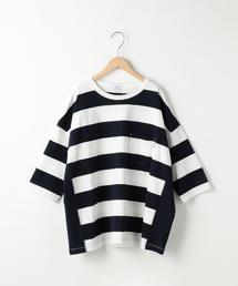 coen | 【新色登場・大人気・追加生産】USAコットンワイドボーダーカットソー(Tシャツ/カットソー)