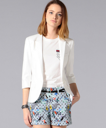 LOVELESS | 【LOVELESS】WOMENS ホワイトピークドハーフスリーブジャケット(テーラードジャケット)