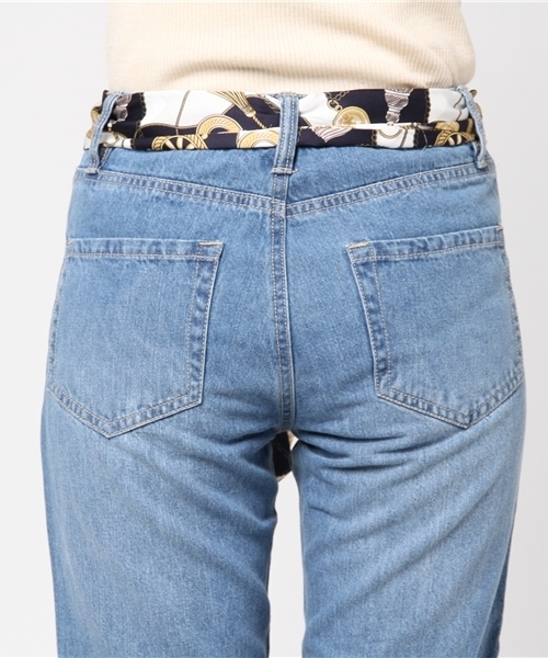 Honeys（ハニーズ）の「カットオフデニムパンツ（デニムパンツ・レディース・ライトインディゴブルー/インディゴブルー・M/S/L）」の7枚目の写真