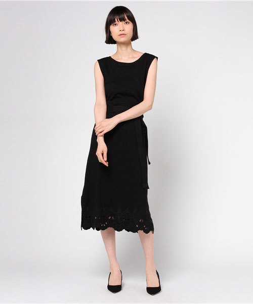 Khaju（カージュ）の「Khaju:エンブロイダリーヘムカットワンピース  