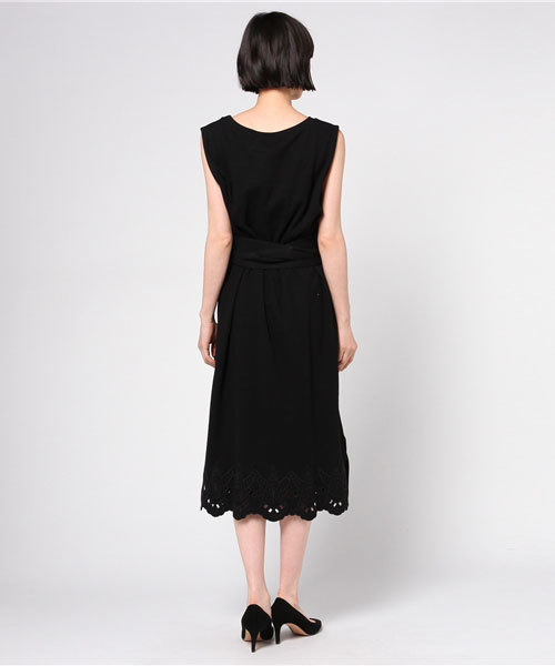 Khaju(カージュ)の「Khaju:エンブロイダリーヘムカットワンピース(ワンピース・レディース・ブラック/キャメル・ONE SIZE)」の7枚目の写真