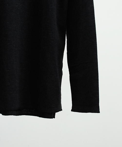 wjk black（ﾀﾞﾌﾞﾙｼﾞｪｲｹｲﾌﾞﾗｯｸ）の「【wjk black】≪STUDIOUS限定≫ストレッチフライスレイヤードロンT（Tシャツ/カットソー・メンズ・ブラック/グレー/ホワイト・1/3/2）」の13枚目の写真