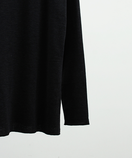 wjk black（ﾀﾞﾌﾞﾙｼﾞｪｲｹｲﾌﾞﾗｯｸ）の「【wjk black】≪STUDIOUS限定≫ストレッチフライスレイヤードロンT（Tシャツ/カットソー・メンズ・ブラック/グレー/ホワイト・1/3/2）」の19枚目の写真