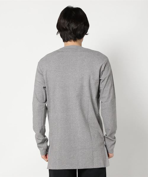 wjk black（ﾀﾞﾌﾞﾙｼﾞｪｲｹｲﾌﾞﾗｯｸ）の「【wjk black】≪STUDIOUS限定≫ストレッチフライスレイヤードロンT（Tシャツ/カットソー・メンズ・ブラック/グレー/ホワイト・1/3/2）」の9枚目の写真