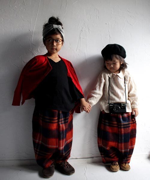 antiqua（アンティカ）の「チェックサルエルパンツ（その他パンツ