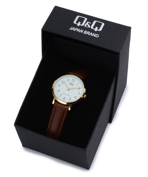 Q&Q（キューアンドキュー）の「Q&Q 合成皮革ベルト腕時計（アナログ腕時計・レディース・ブラック/ブラウン・00）」の6枚目の写真