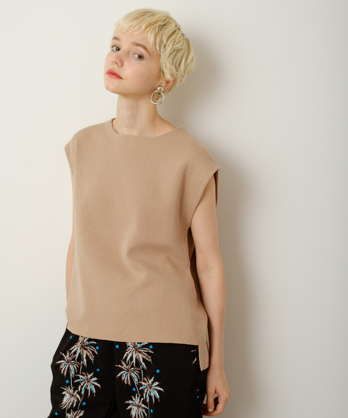 Banner Barrett（バナーバレット）の「MILANO LIB /ノースリーブニットプルオーバー【ウォッシャブル】（ニット/セーター・レディース・ホワイト/ベージュ/ブラック/カーキ・38）」の3枚目の写真