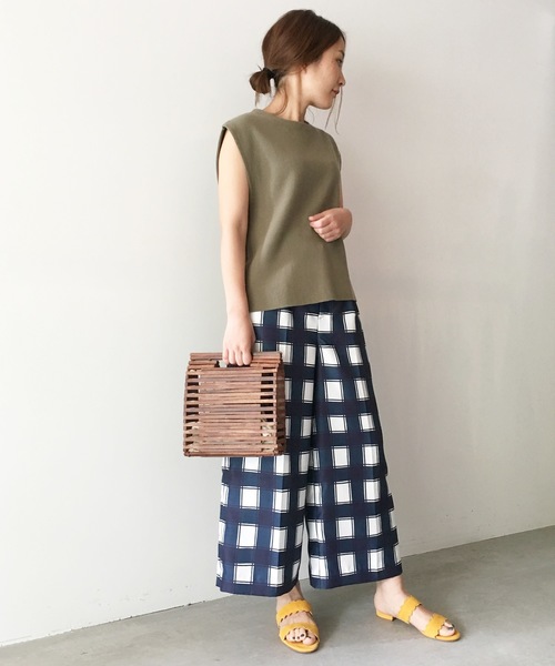 Banner Barrett（バナーバレット）の「MILANO LIB /ノースリーブニットプルオーバー【ウォッシャブル】（ニット/セーター・レディース・ホワイト/ベージュ/ブラック/カーキ・38）」の5枚目の写真