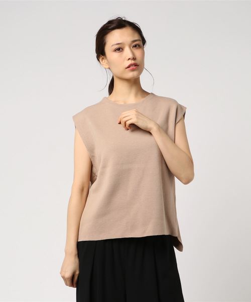 Banner Barrett（バナーバレット）の「MILANO LIB /ノースリーブニットプルオーバー【ウォッシャブル】（ニット/セーター・レディース・ホワイト/ベージュ/ブラック/カーキ・38）」の12枚目の写真