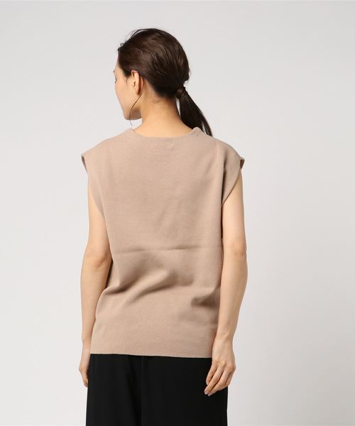 Banner Barrett（バナーバレット）の「MILANO LIB /ノースリーブニットプルオーバー【ウォッシャブル】（ニット/セーター・レディース・ホワイト/ベージュ/ブラック/カーキ・38）」の7枚目の写真