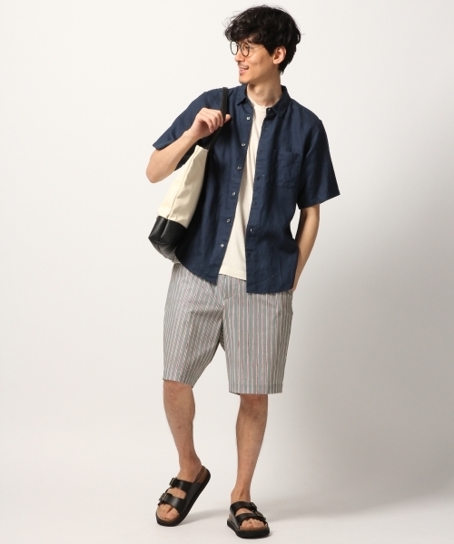 GLOBAL WORK（グローバルワーク）の「ストレッチコンフォートショーツ/790300（その他パンツ・メンズ・ネイビー/ライトブルー/ダークブラウン/ブラック/イエロー・MEDIUM/LARGE）」の9枚目の写真