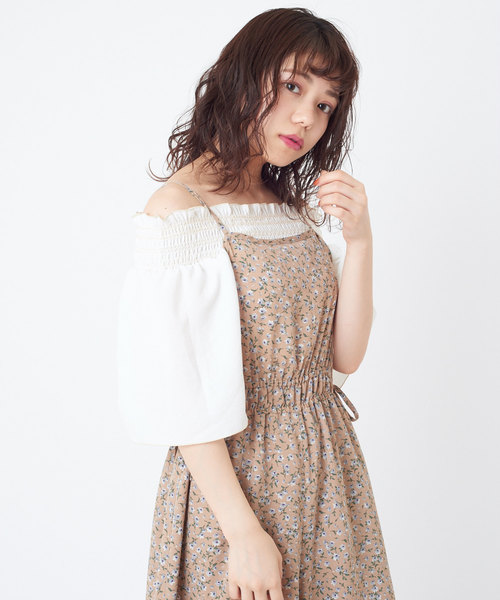 OLIVE des OLIVE（オリーブデオリーブ）の「花柄サロペット