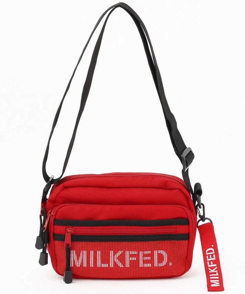 MILKFED.（ミルクフェド）の「SHOULDER BAG STENCIL（ショルダーバッグ・レディース・ブラック/ネイビー/レッド・ONE SIZE）」の4枚目の写真