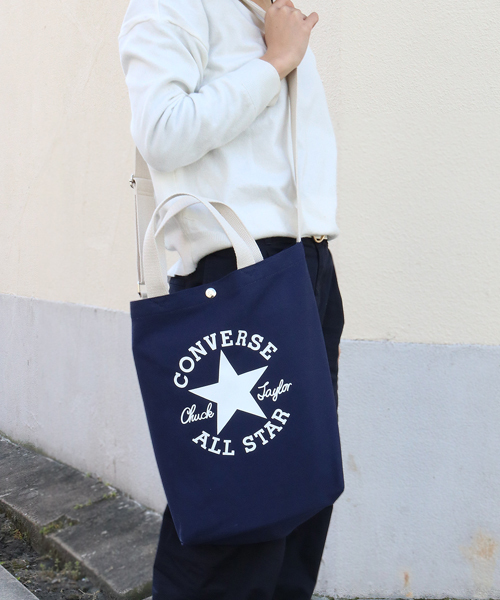 Converse コンバース の Converse コンバース トートバッグ メンズ レディース キャンバスロゴ トートバッグ Wear