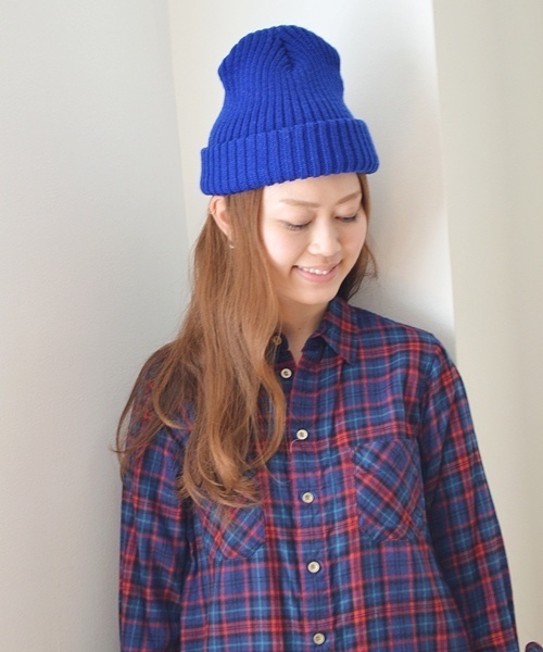 Khaju（カージュ）の「Khaju:ニットキャップ（ニットキャップ/ビーニー・レディース・ベージュ/カーキ/レッド系その他/グレー/ブラック/ブルー/ネイビー/ピンク系その他・ONE SIZE）」の7枚目の写真