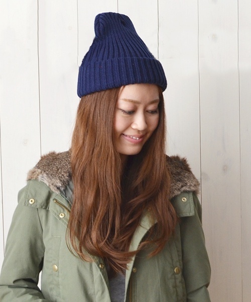 Khaju（カージュ）の「Khaju:ニットキャップ（ニットキャップ/ビーニー・レディース・ベージュ/カーキ/レッド系その他/グレー/ブラック/ブルー/ネイビー/ピンク系その他・ONE SIZE）」の15枚目の写真