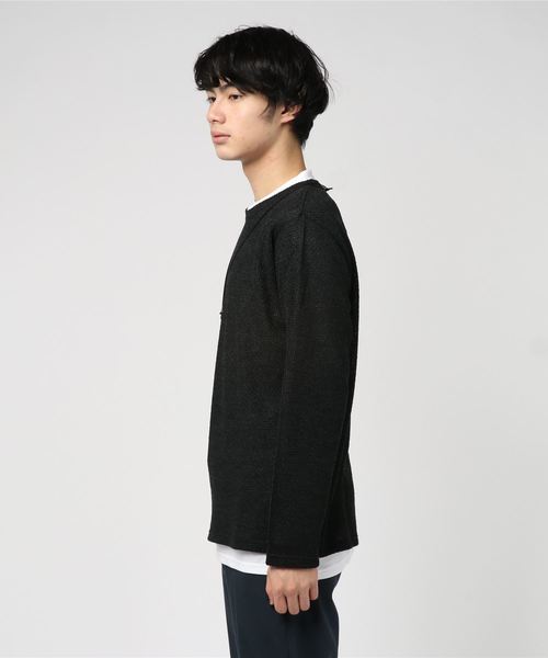 VENCEEXCHANGE（ヴァンスエクスチェンジ）の「ニットソーモックネックアンサンブル（Tシャツ/カットソー・メンズ・ホワイト/ブラック/ピンク・M/L）」の4枚目の写真