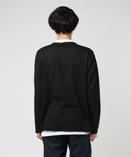VENCEEXCHANGE（ヴァンスエクスチェンジ）の「ニットソーモックネックアンサンブル（Tシャツ/カットソー・メンズ・ホワイト/ブラック/ピンク・M/L）」の5枚目の写真