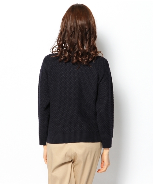 BEAUTY&YOUTH UNITED ARROWS（ビューティーアンドユースユナイテッドアローズ）の「BYTF ハニカム ニットプルオーバー ◆（ニット/セーター・レディース・オフホワイト/グレー/ネイビー/ホワイト・フリー）」の7枚目の写真