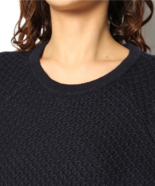 BEAUTY&YOUTH UNITED ARROWS（ビューティーアンドユースユナイテッドアローズ）の「BYTF ハニカム ニットプルオーバー ◆（ニット/セーター・レディース・オフホワイト/グレー/ネイビー/ホワイト・フリー）」の8枚目の写真