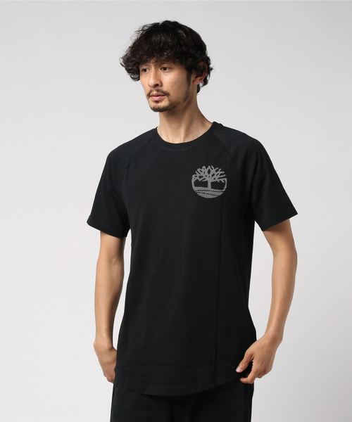 【Timberland】半袖 ロゴ Tシャツ ブラック / 送料無料 セール】メンズ 半袖 ロゴ ティー（Tシャツ/カットソー