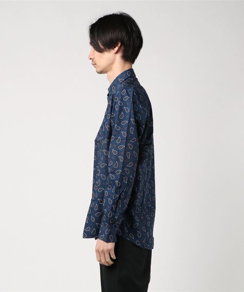 merc london（メルクロンドン）の「ペイズリーシャツ（シャツ/ブラウス・メンズ・オフホワイト/ブルー・SMALL/MEDIUM/X-SMALL/LARGE）」の3枚目の写真