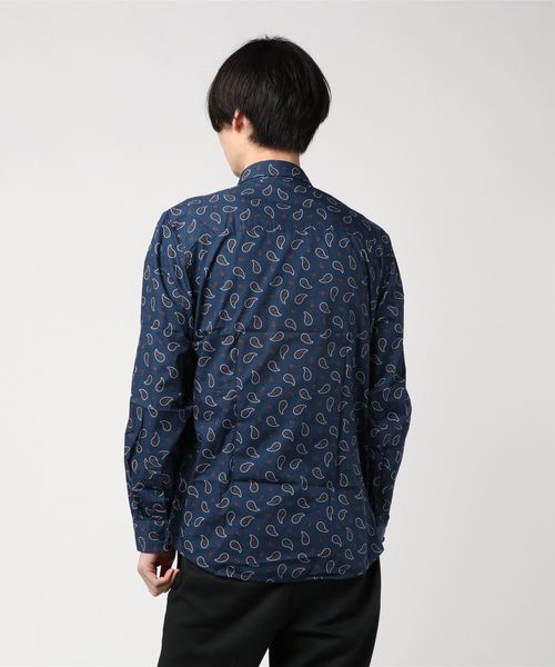 merc london（メルクロンドン）の「ペイズリーシャツ（シャツ/ブラウス・メンズ・オフホワイト/ブルー・SMALL/MEDIUM/X-SMALL/LARGE）」の4枚目の写真