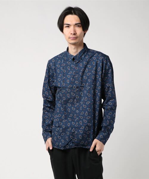 merc london（メルクロンドン）の「ペイズリーシャツ（シャツ/ブラウス・メンズ・オフホワイト/ブルー・SMALL/MEDIUM/X-SMALL/LARGE）」の6枚目の写真