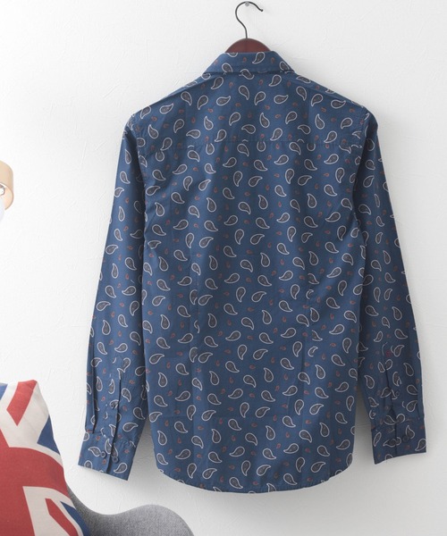 merc london（メルクロンドン）の「ペイズリーシャツ（シャツ/ブラウス・メンズ・オフホワイト/ブルー・SMALL/MEDIUM/X-SMALL/LARGE）」の5枚目の写真